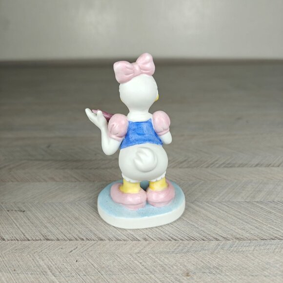 Vintage Walt Disney Productions Daisy Duck Umbrella Bisque Figurine Ceramic - Picture 3 of 6